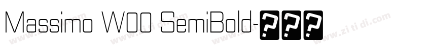 Massimo W00 SemiBold字体转换 Massimo W00 SemiBold字体转换